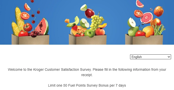 Visit the official kroger survey website